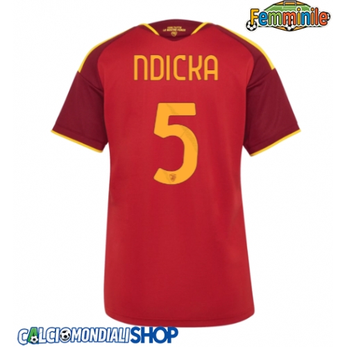 Maglie da calcio AS Roma Evan Ndicka #5 Prima Maglia Femminile 2026-27 Manica Corta